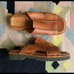 Frye Leather Slides in Amazing Condition!